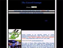 Tablet Screenshot of lizardloungeli.com